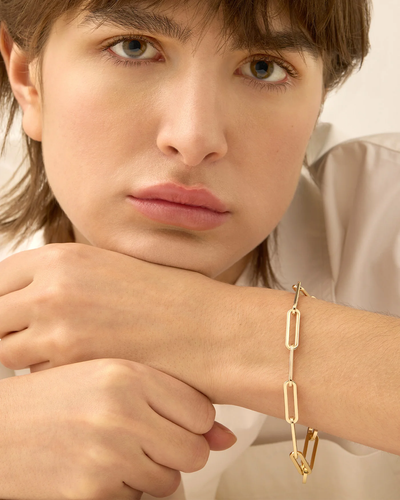 ANDI SLIM BRACELET IN HIGH POLISH GOLD