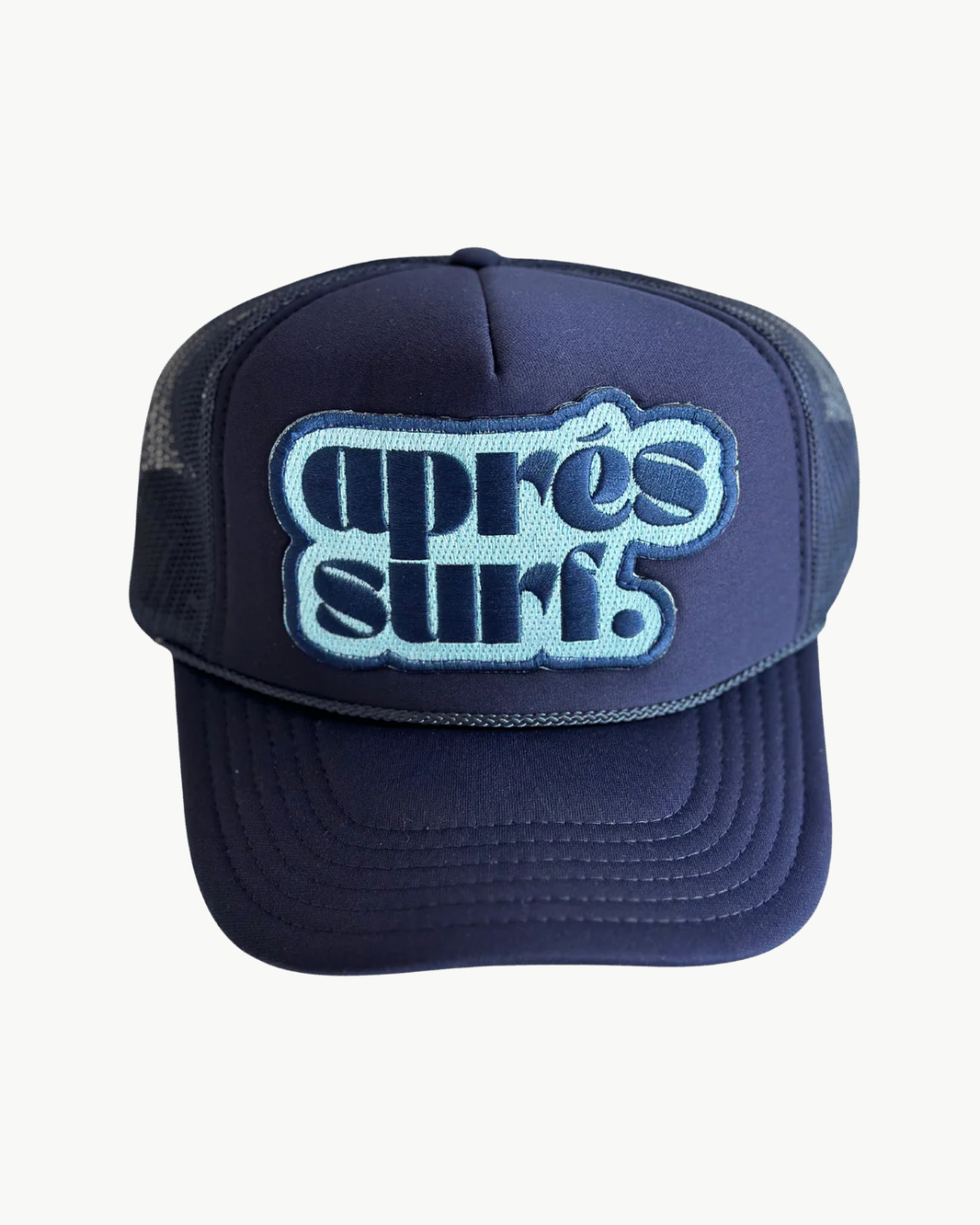 APRES SURF PATCH TRUCKER HAT IN NAVY