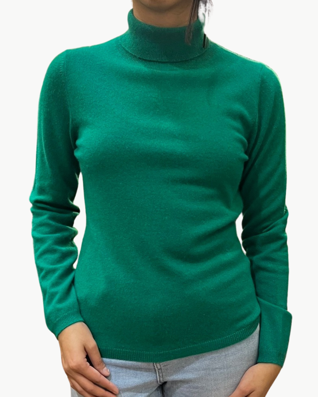 SUSANNA TURTLENECK PULLOVER IN GREEN