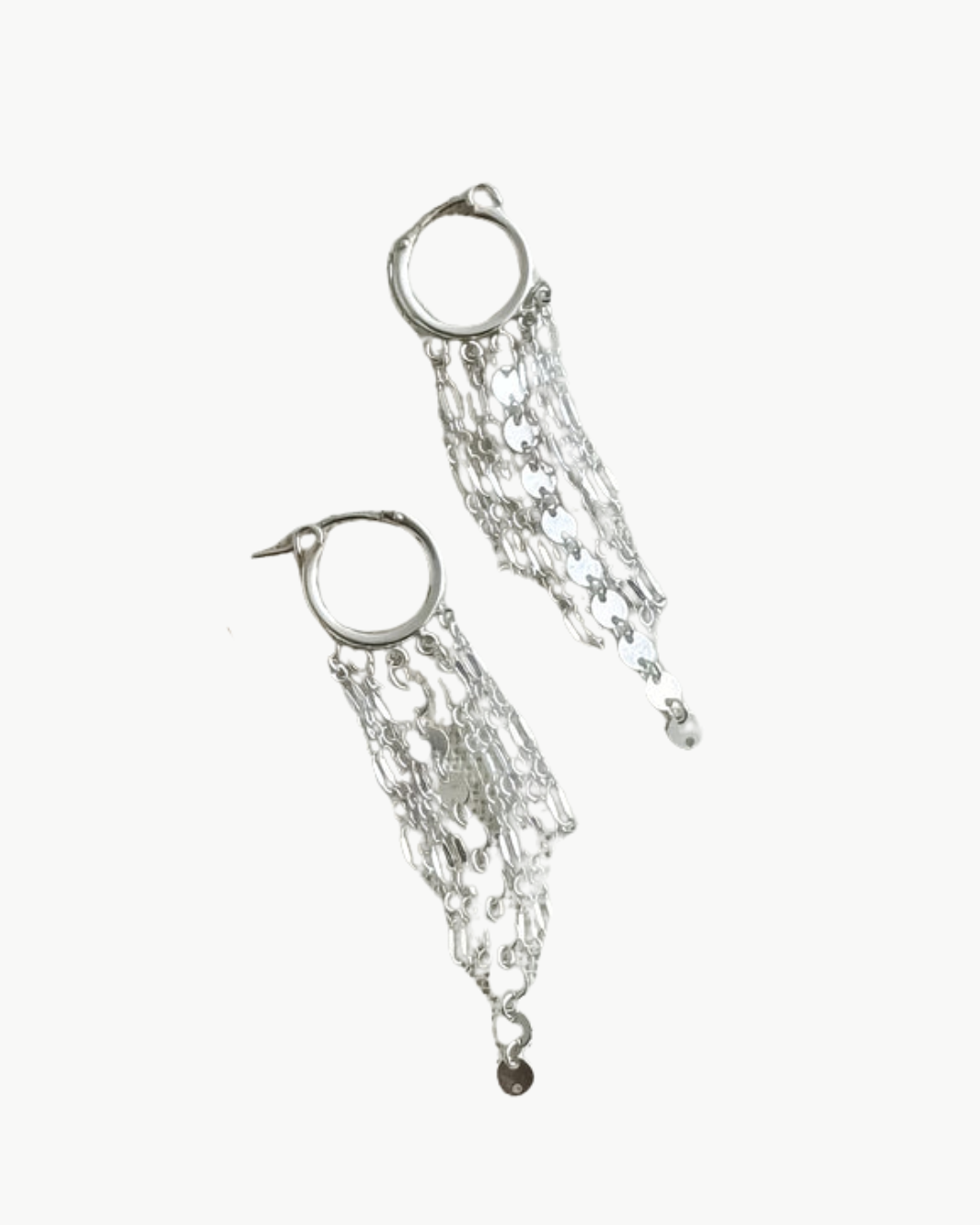 FEATHER EARRINGS IN SILVER