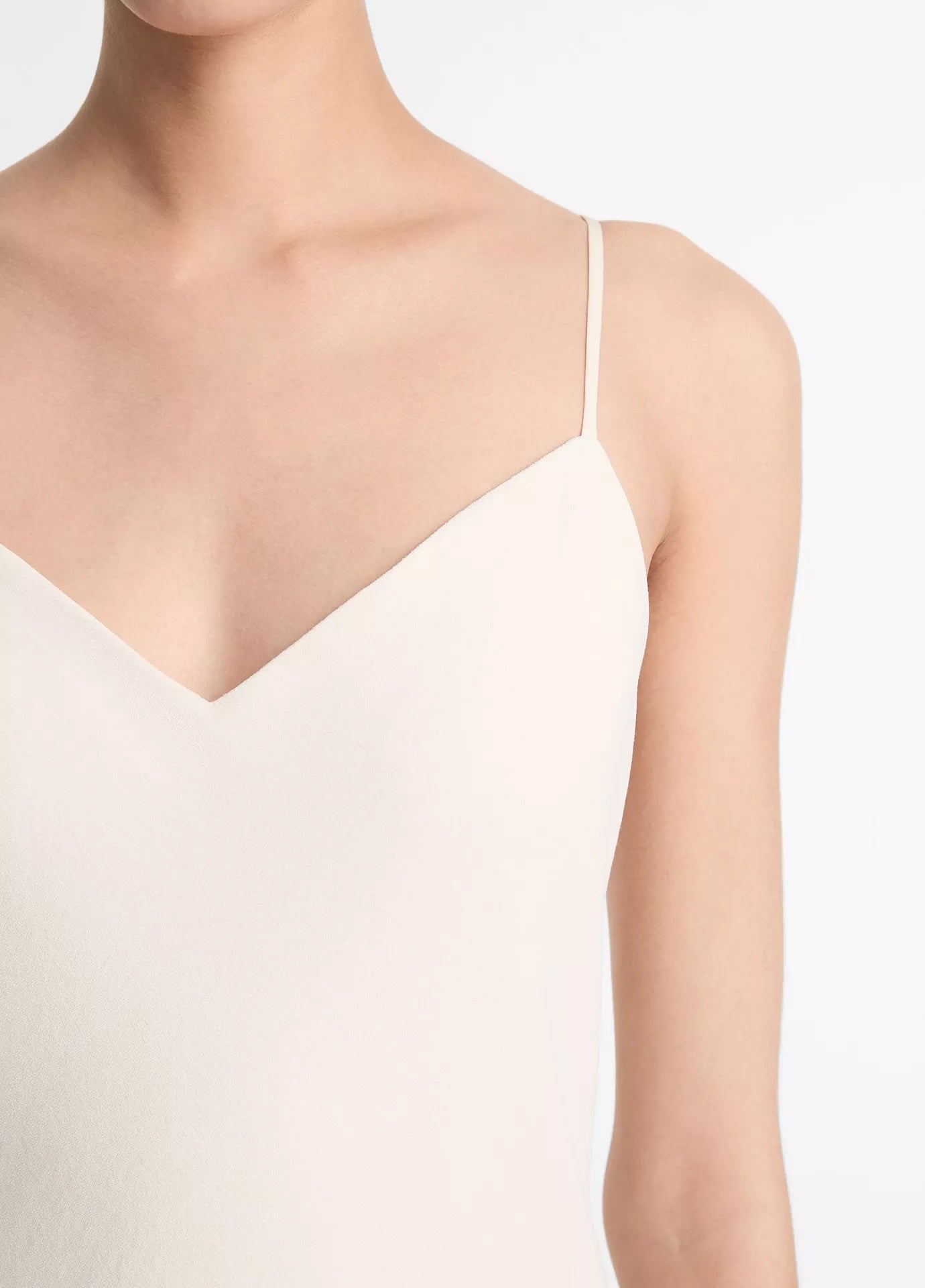 BALLET SLIP DRESS IN FLAXEN