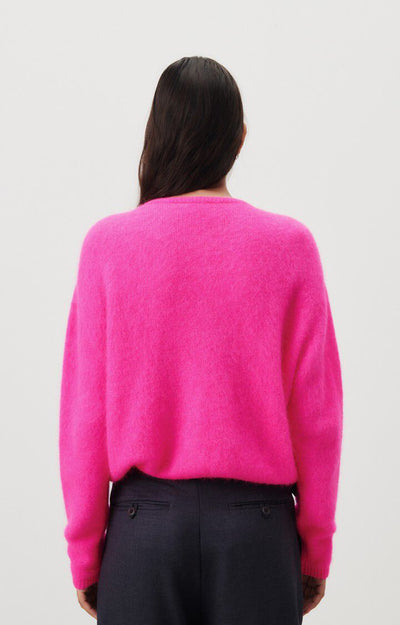 WOMEN'S CARDIGAN VITOW IN NEON PINK MELANGE