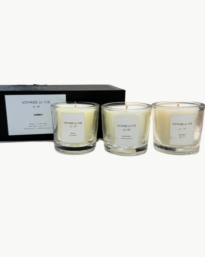 CANDLE VOTIVE SET IN SUMMER 3 SCENTS