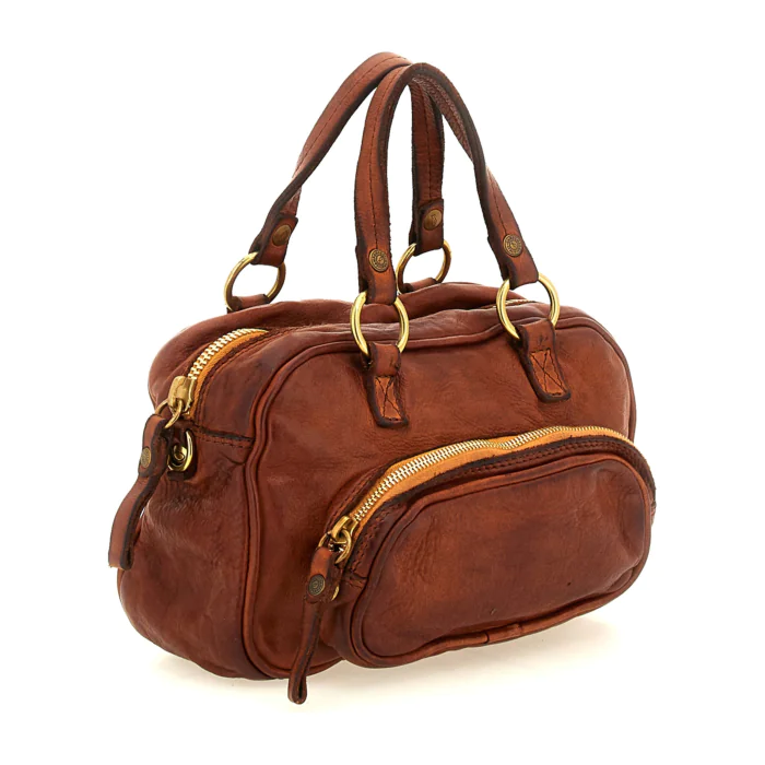 LARICE BOWLING BAG IN COGNAC