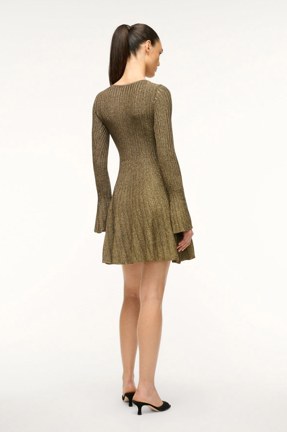 RAQUEL DRESS IN METALLIC GOLD