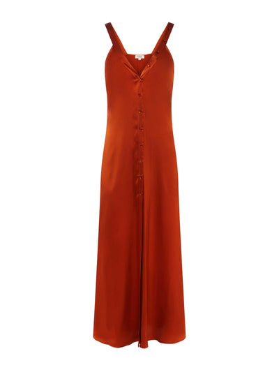 KELLEN SILK DRESS IN SIENNA