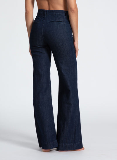 DENIM TROUSER IN INDIGO LINEN