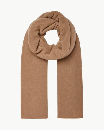 CASHMERE TRAVEL WRAP IN CAMEL HEATHER