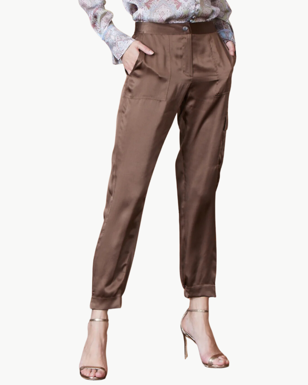 GO LUXE CARGO HOLD PANT IN TOBACCO