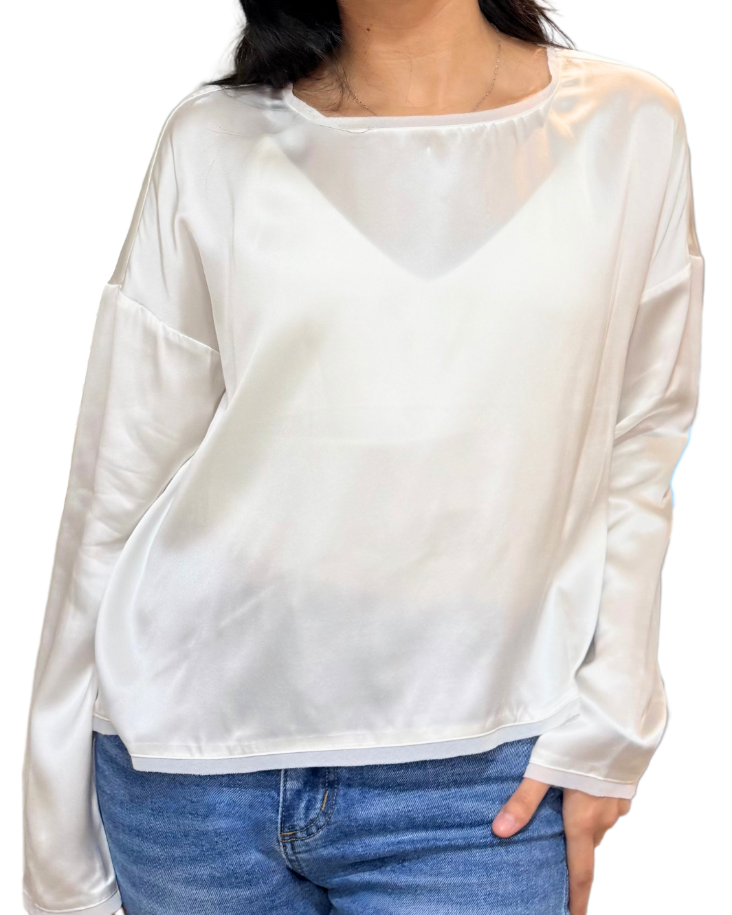 GO ON THE EDGE TOP IN WHITE