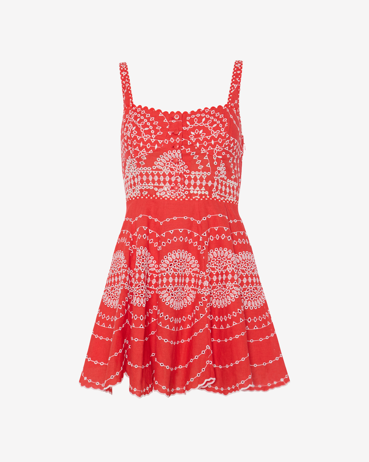 WINNIE SHORT DRESS IN RED NELUM