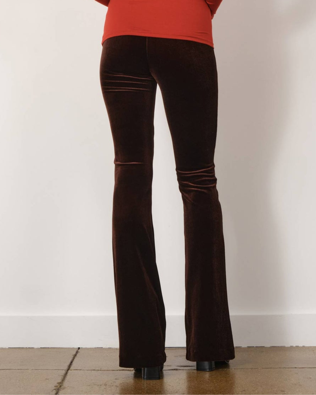 BELLINI VELVET PANT IN BROWN