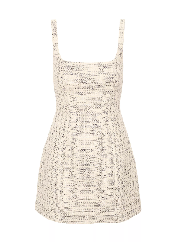 EDIE MINI DRESS IN IVORY MULTI