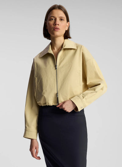 HARRY SATEEN JACKET IN KHAKI