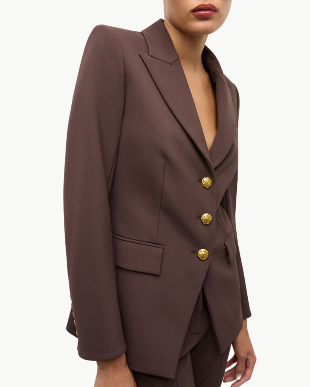 ORLANE DICKEY JACKET IN DARK CHOCOLATE