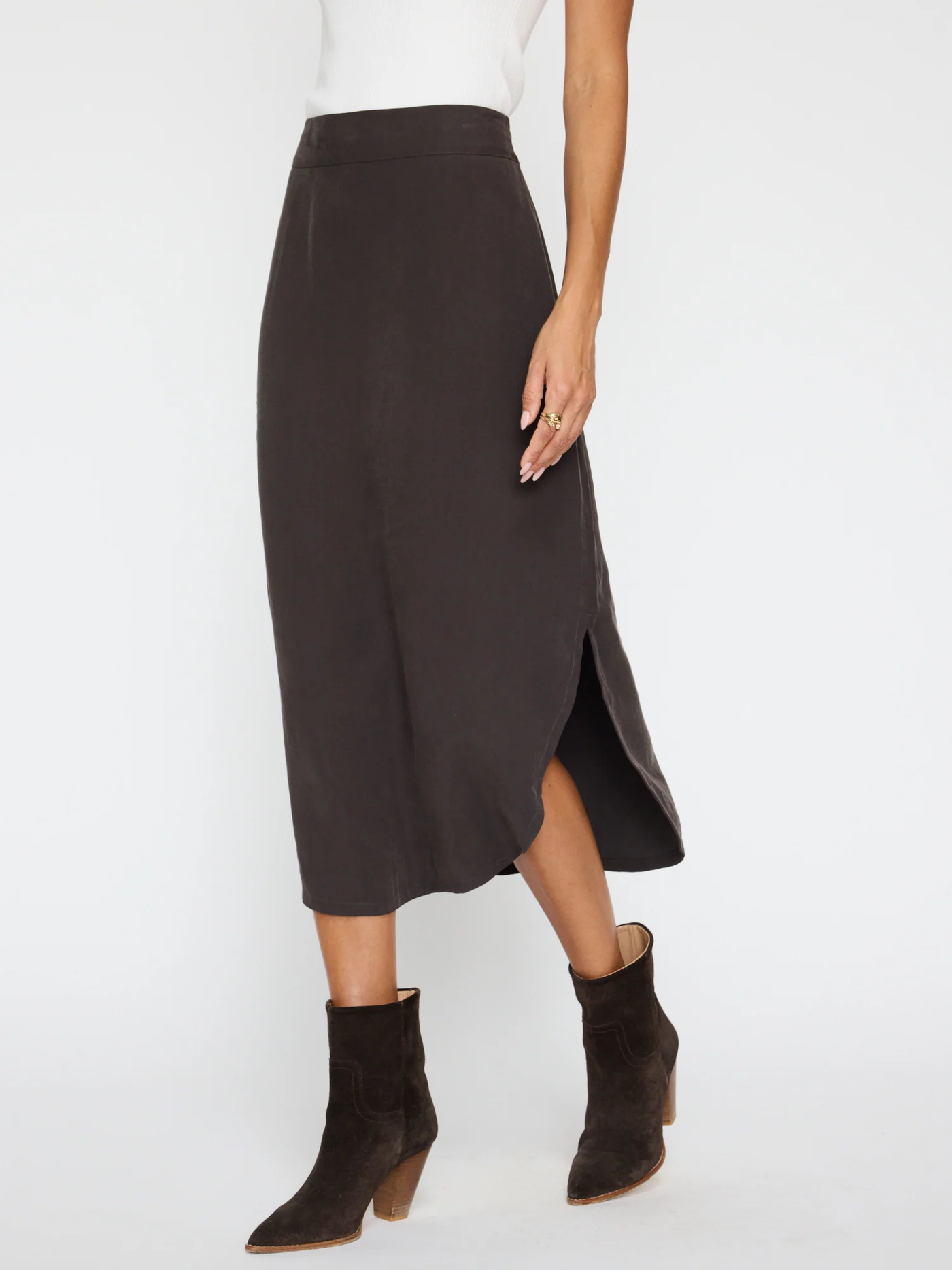 CABAS SKIRT IN LICORICE