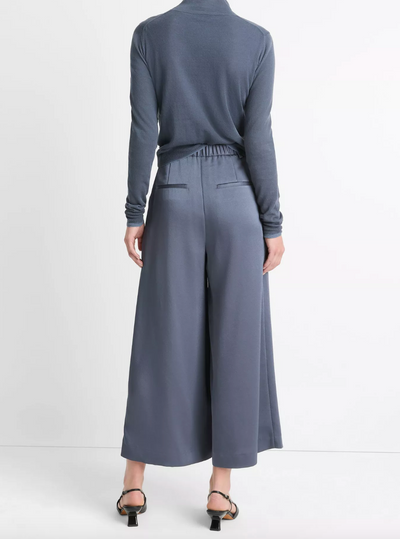 MID RISE SATIN CULOTTE IN DARK WATER