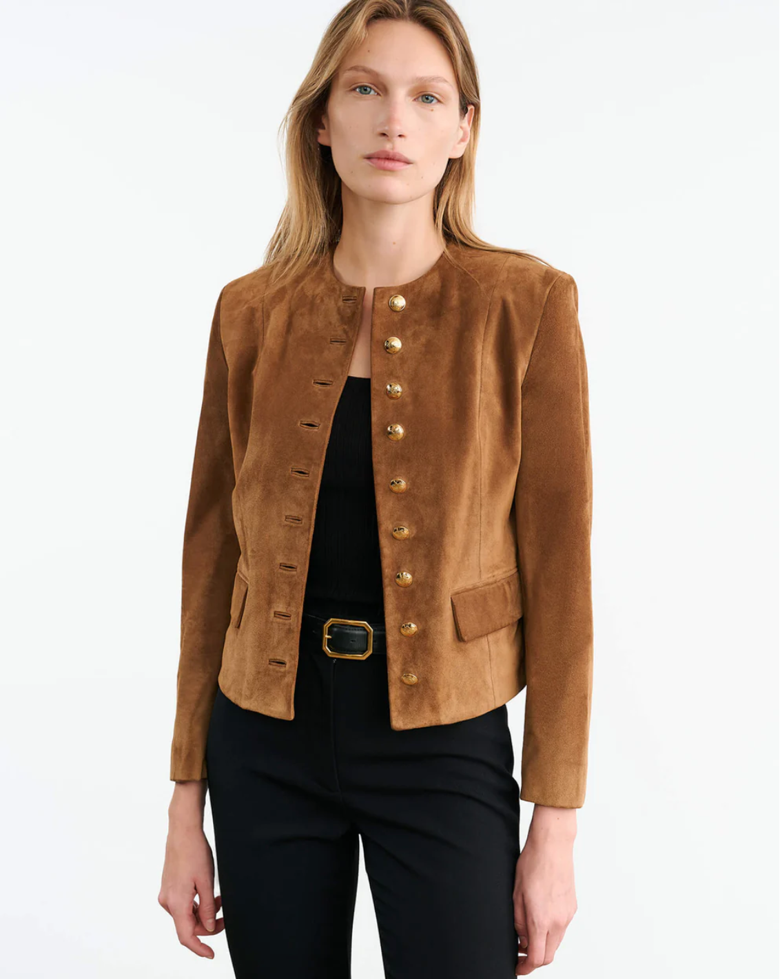 NANON SUEDE JACKET IN MARTORA