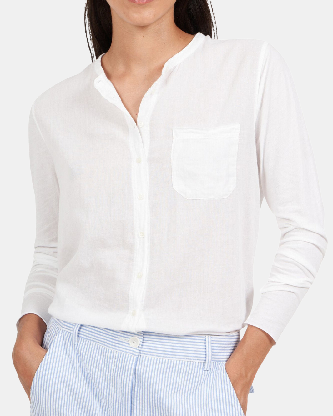 TANAY KNITTED SHIRT IN WHITE