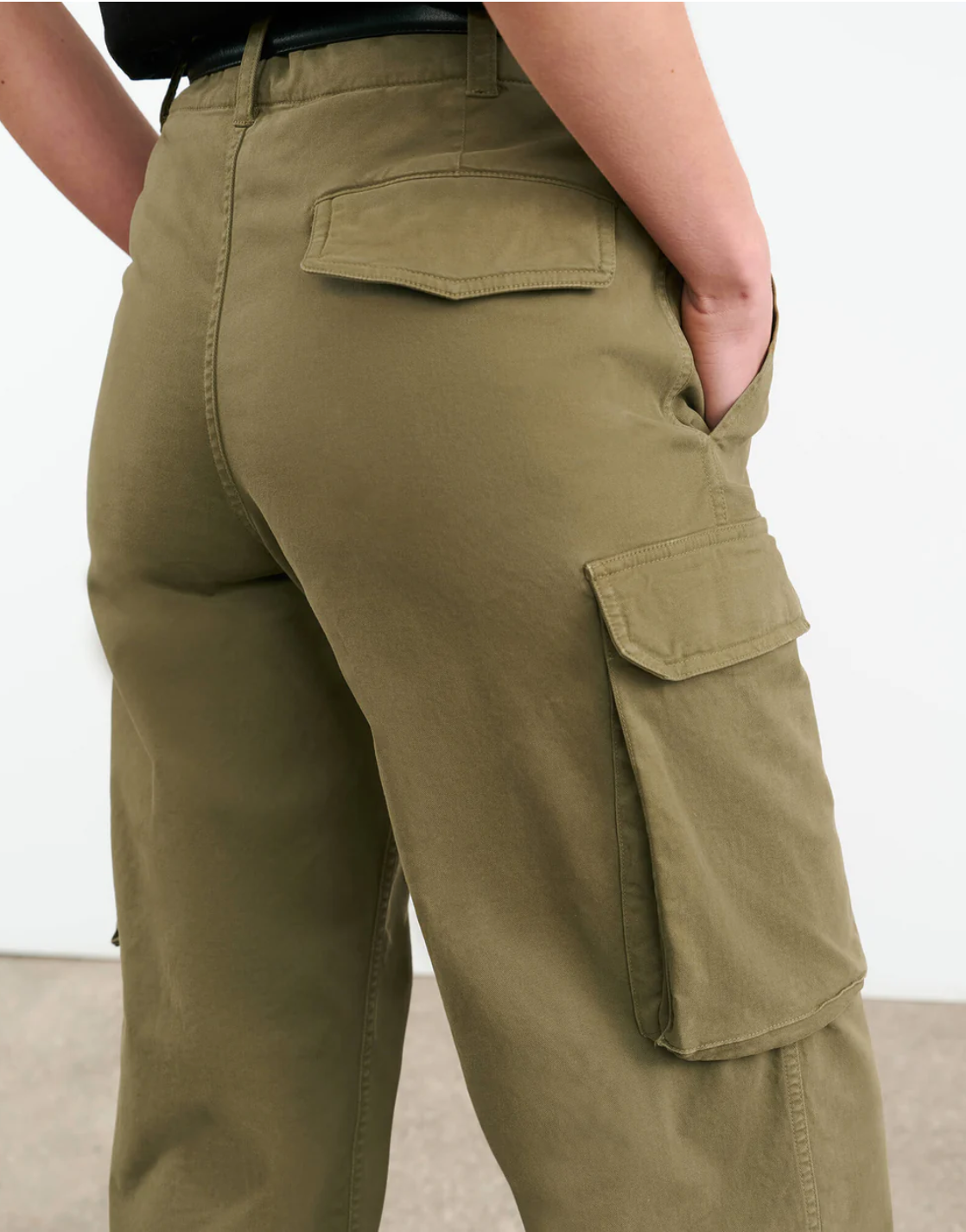 LEOFRED CARGO PANT IN MILITARY GREEN