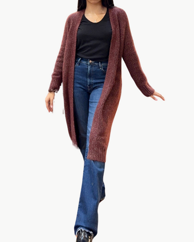 VIVIAN MIDI CARDIGAN IN VIXEN