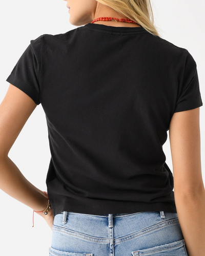 CLASSIC BLONDIE TEE IN WASHED BLACK