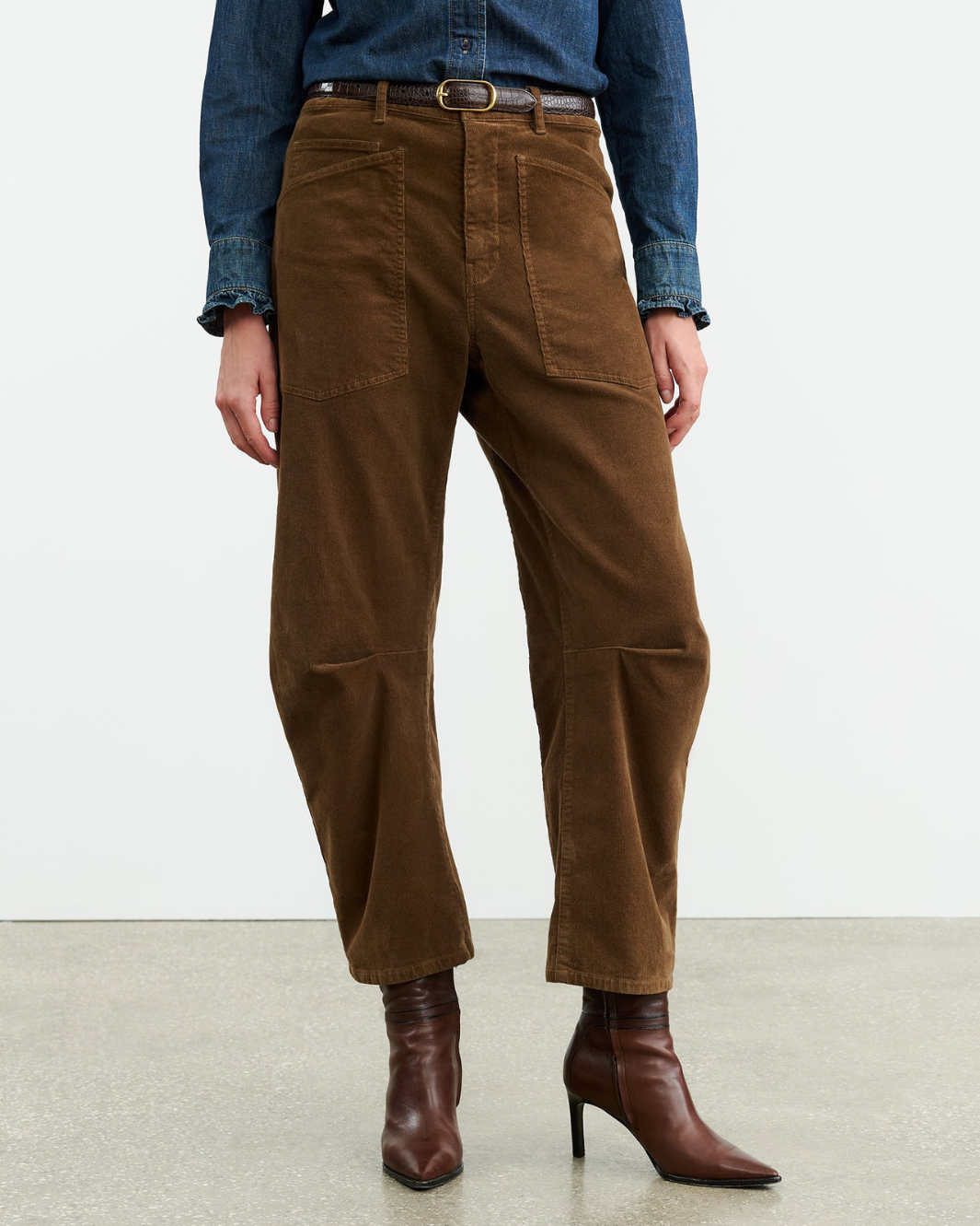 SHON PANT IN CIGAR BROWN