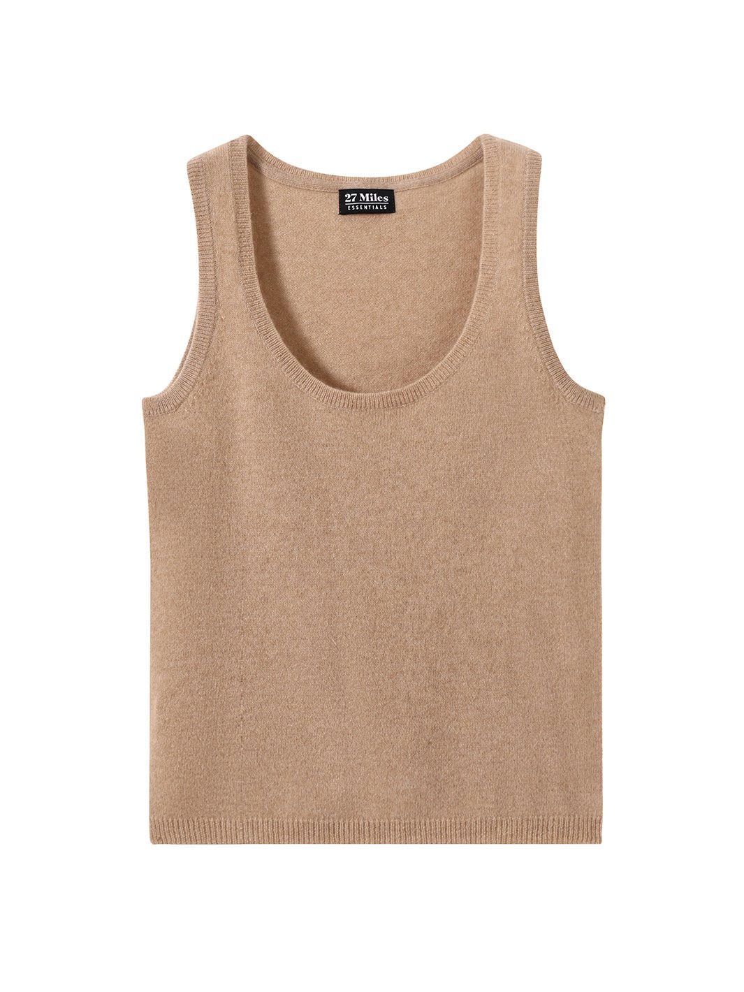 VIOLETTE CASHMERE TANK IN CAMEL