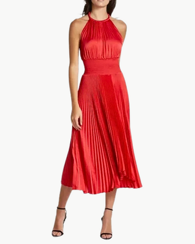 RENZO II DRESS IN REALLY RED