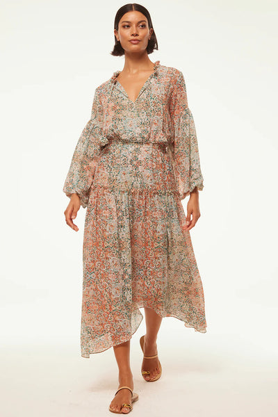 TASIA DRESS IN OMBRE TAPESTRY - Romi Boutique
