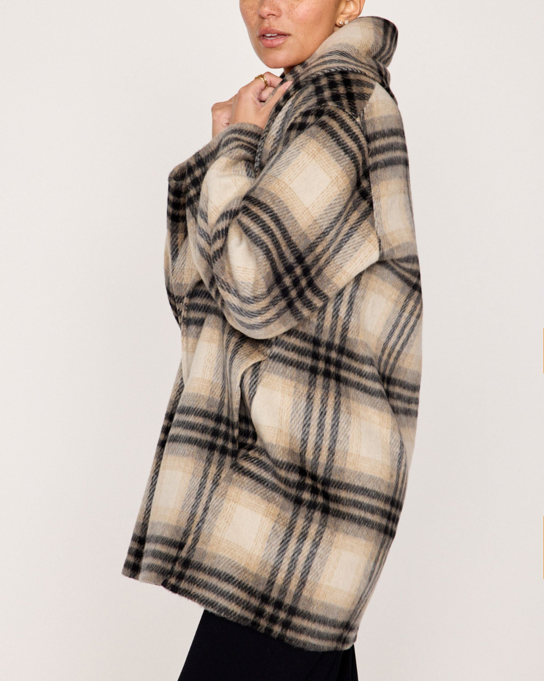 FINLEY PLAID COAT IN HERITAGE PLAID