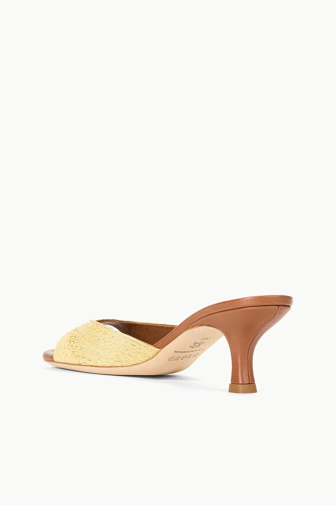 BRIGITTE MULE IN NATURAL RAFFIA