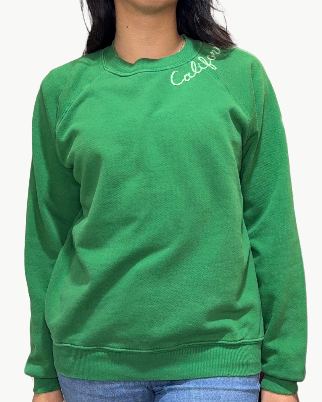 CALIFORNIA CREW SWEATSHIRT IN EVERGREEN