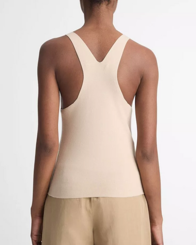 RACER BACK SQUARE NECK TANK IN BEACH