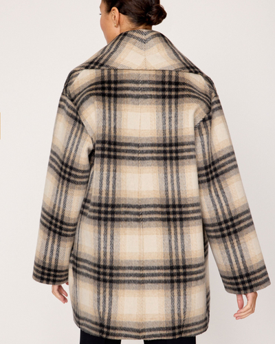 FINLEY PLAID COAT IN HERITAGE PLAID