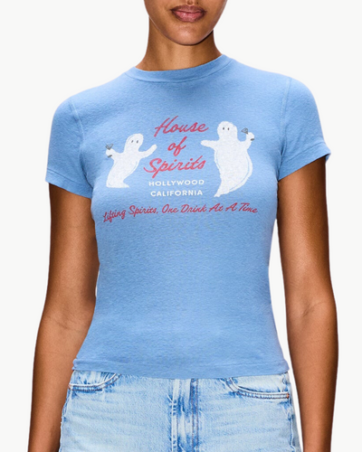 90S BABY TEE HOUSE OF SPIRITS IN STONE BLUE