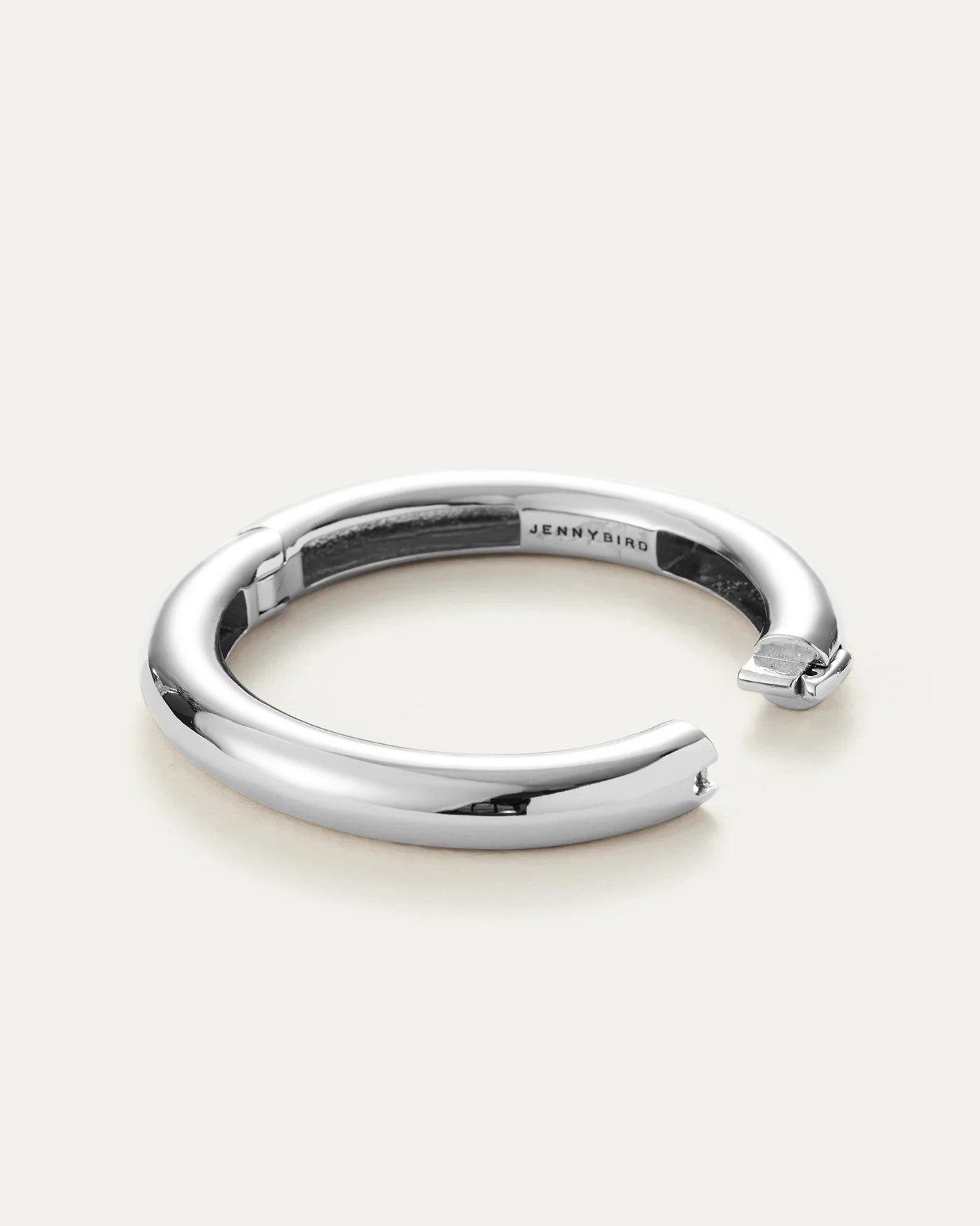 GIA MEGA BANGLE IN RHODIUM