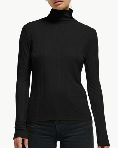 RENEE TURTLENECK IN JET BLACK