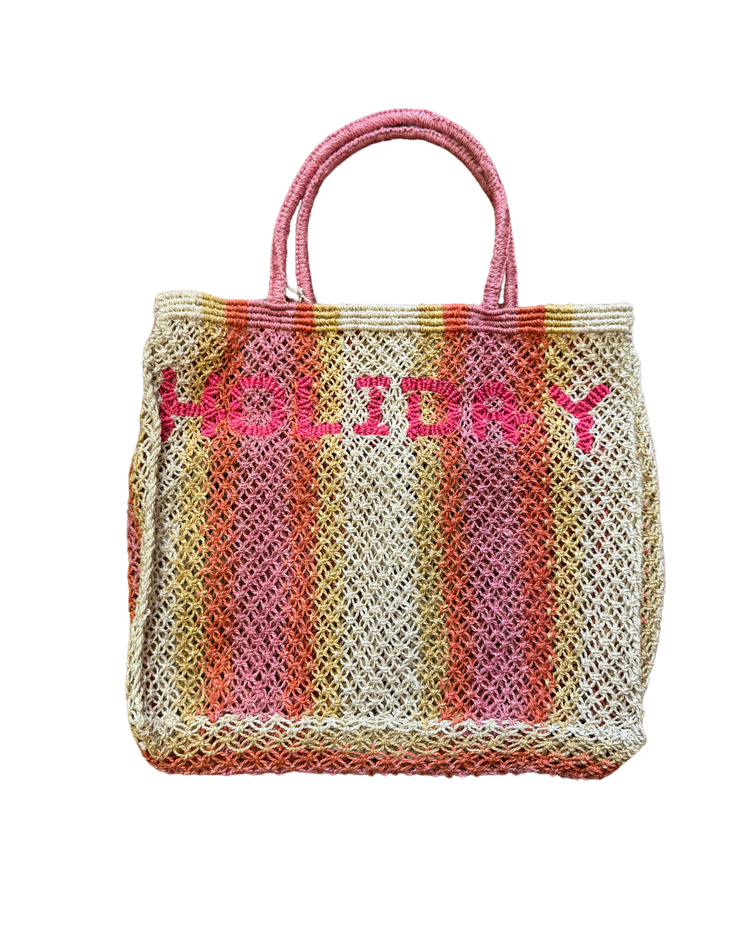 MONTY HOLIDAY BAG IN BERRY STRIPE