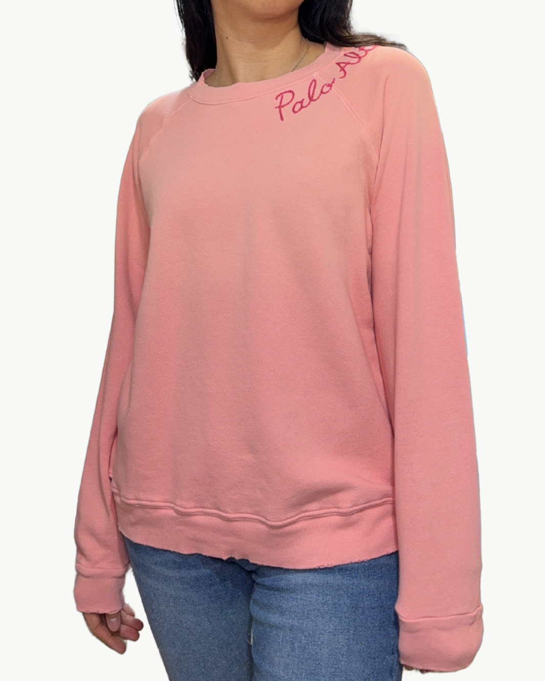 PALO ALTO CREW SWEATSHIRT IN POWDER PINK