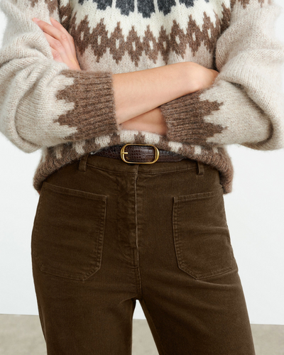 FLORENCE PANT IN CIGAR BROWN