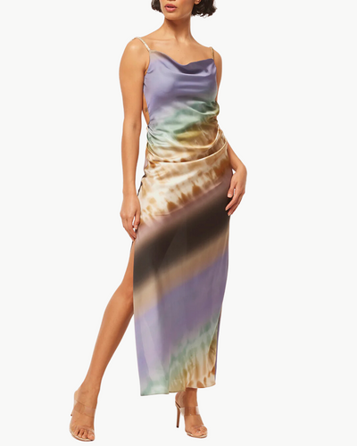 LIVIA DRESS IN CERULEAN OMBRE