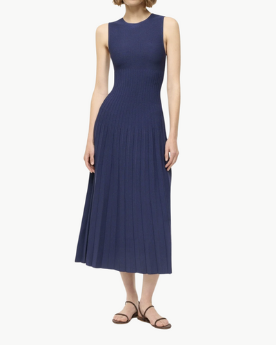 ELYSE DRESS IN NAVY