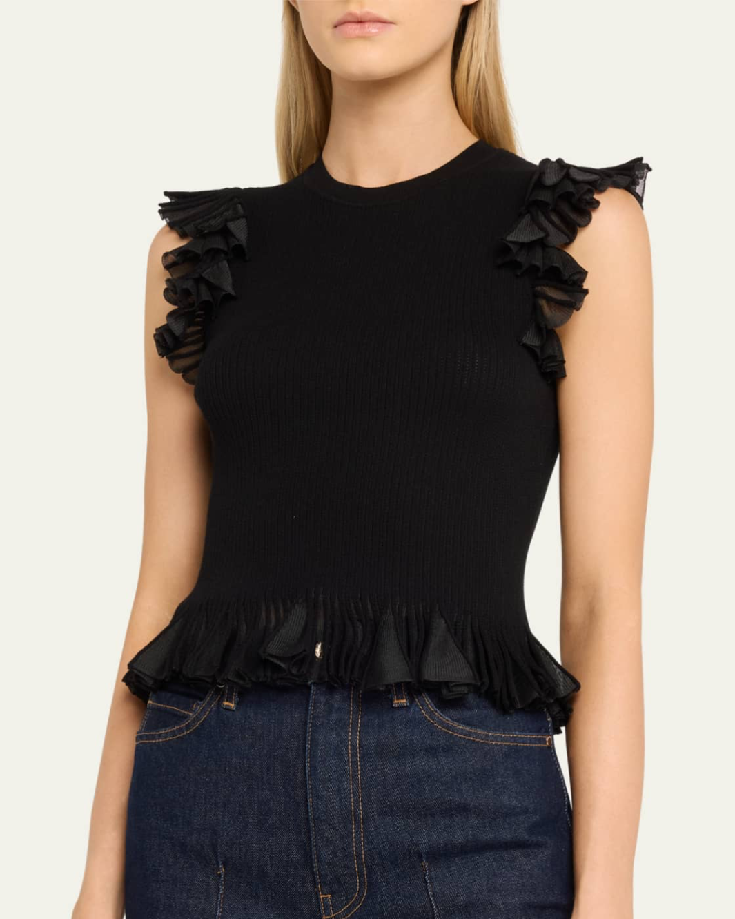 LEILA TOP IN NOIR