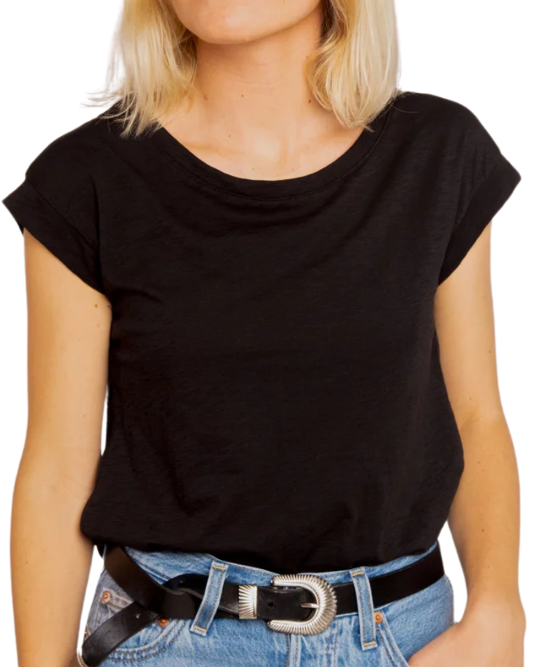 NOELIA T-SHIRT IN BLACK FLAMME