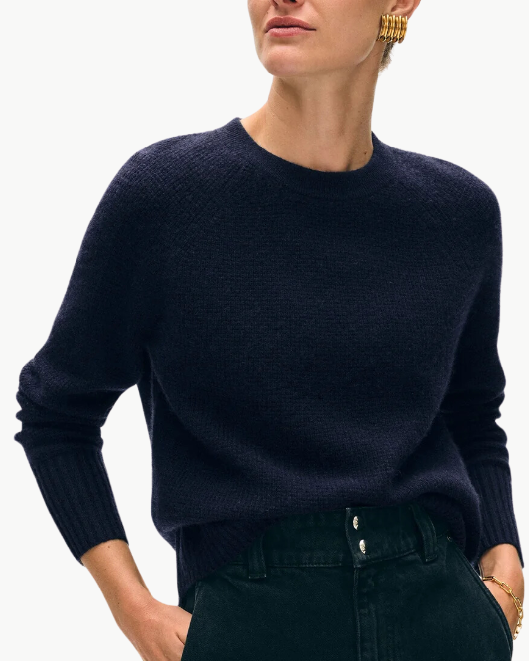 NWT Brochu Walker Maya buy crew neck knit sweater