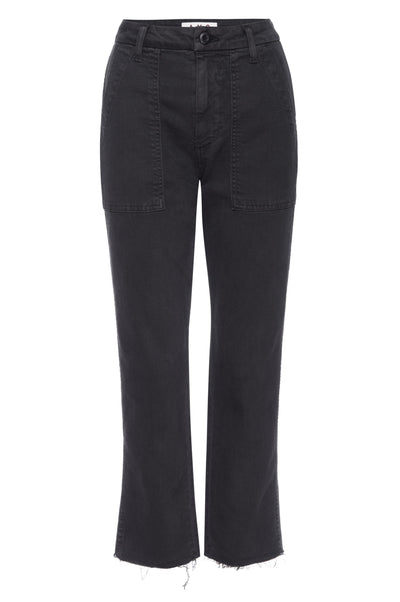 EASY ARMY TROUSER IN WASHED BLACK