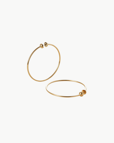 ICON HOOPS MEDIUM IN HIGH POLISH GOLD