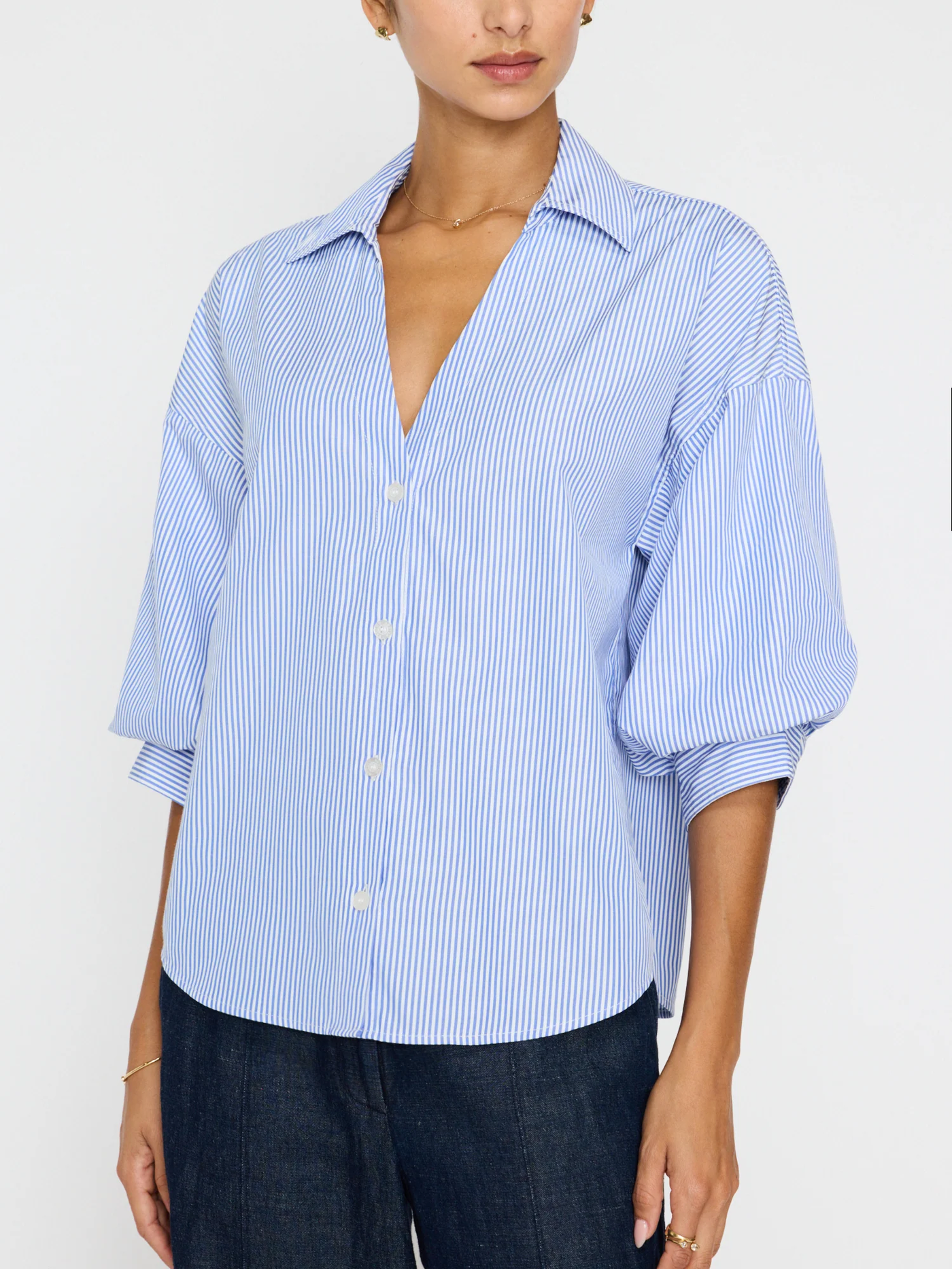 KATE SHIRT IN BLUE STRIPE