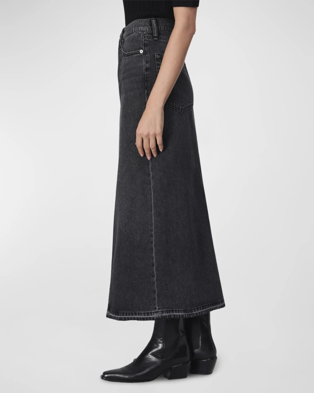 FEATHERWEIGHT CLARA MIDI SKIRT IN ANGLIQUE